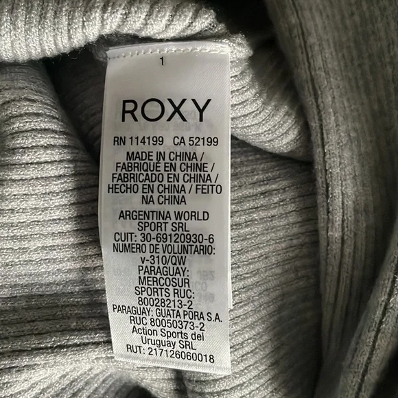 Roxy new with tags ribbed Solid Pencil Skirt size M grey - Picture 8 of 9